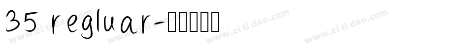 35 regluar字体转换